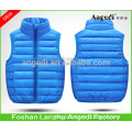 High-collar ultra light down jacket waterproof sleeveless down feather coat with superior warmth for kids